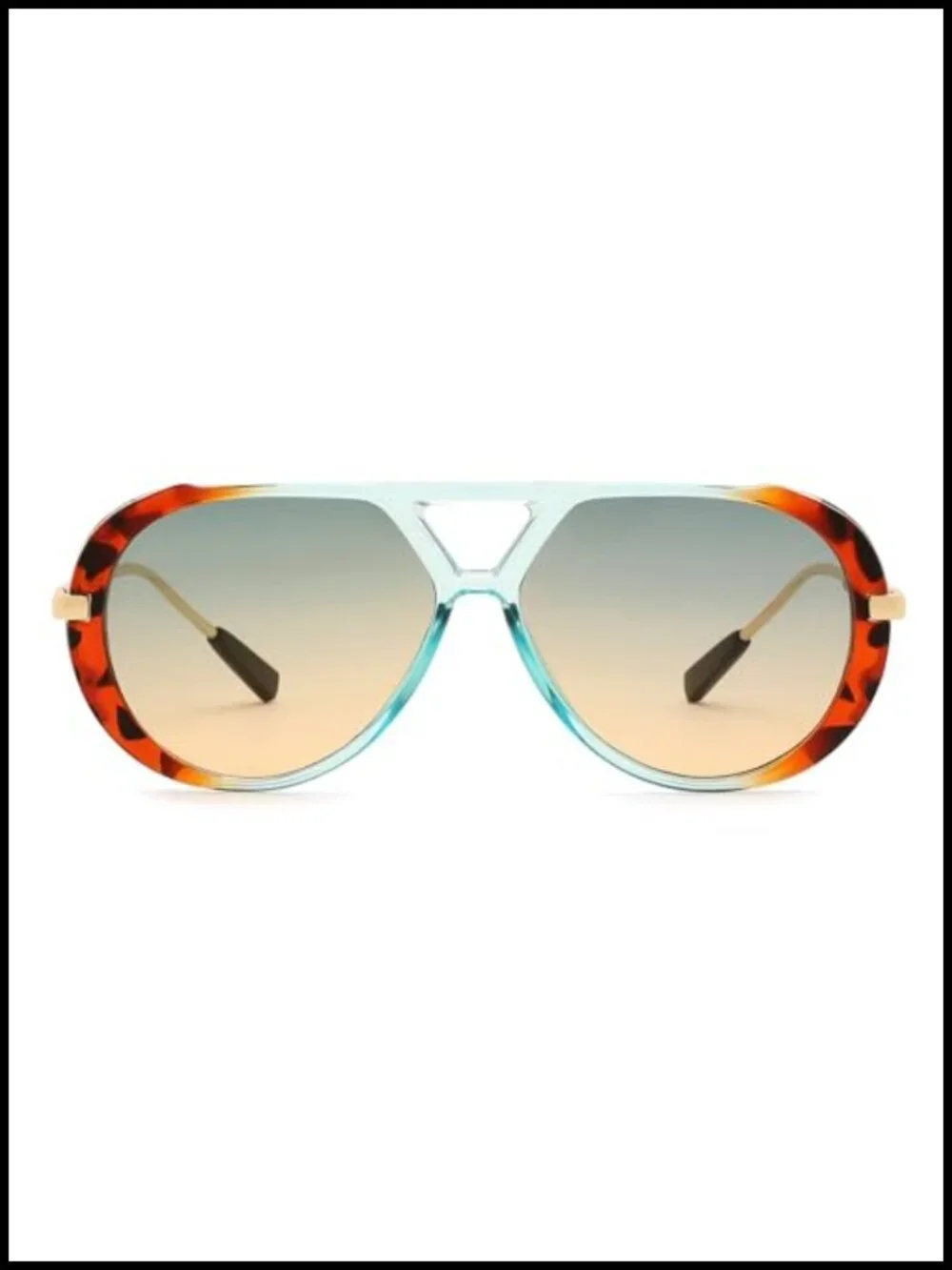 Retro Aviator Sunglasses for Women Men Vintage Metal Frame UV400 Protection